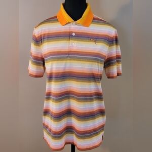 PUMA Dri-Fit Wailea Golf Club Polo Shirt with Dry Cell Technology, Size Medium